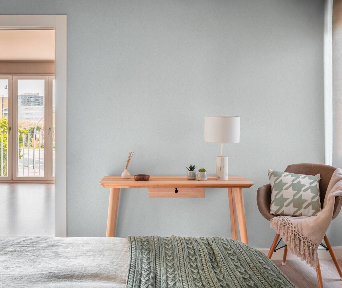 A.S.Creation Vliestapete blau B/H/D: ca. 53x1005x8,5 cm