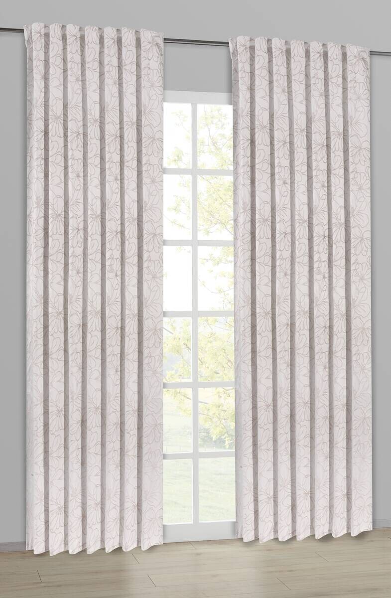 Kombivorhang Julia beige B/L: ca. 140x245 cm