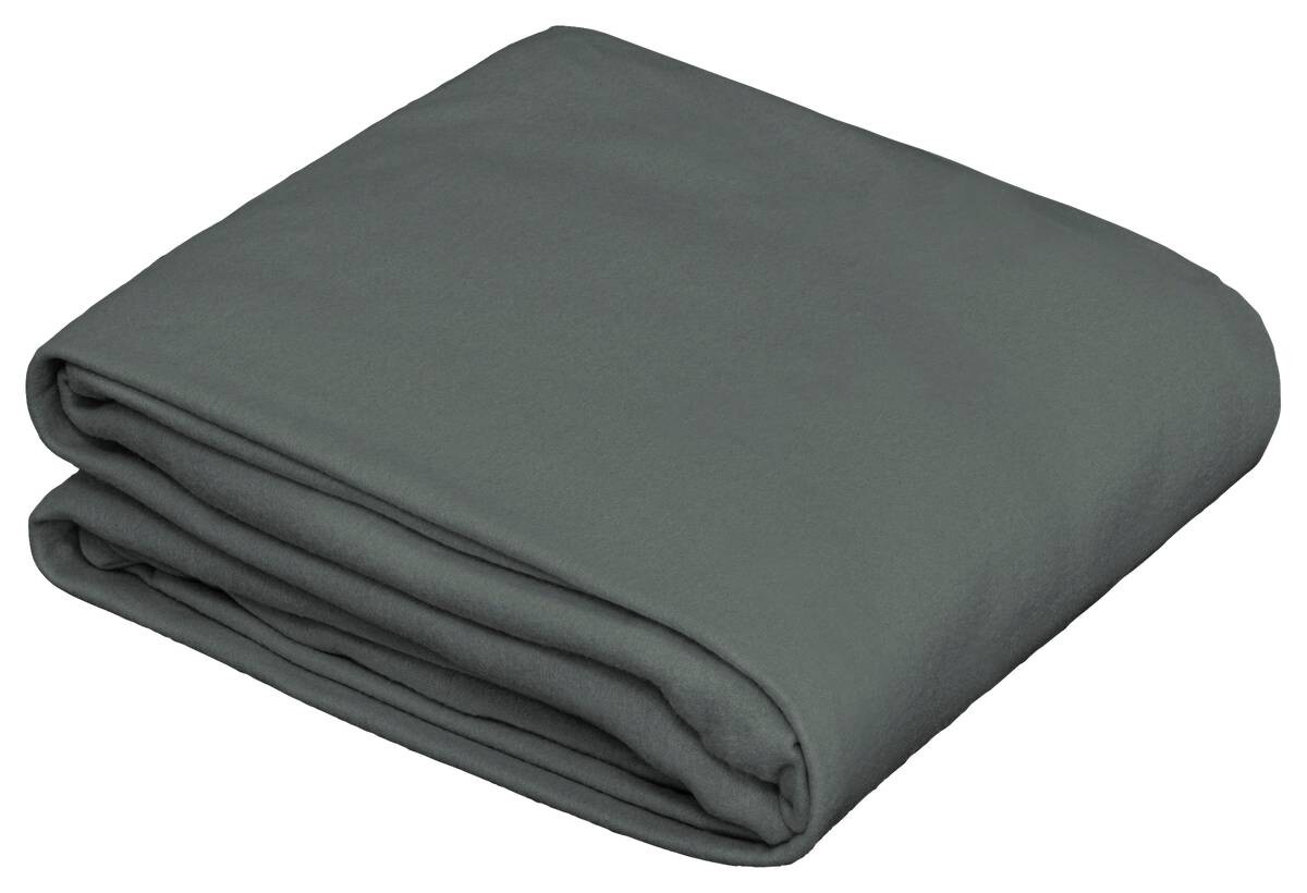 Fleece Spannbetttuch Fleece anthrazit 100% Polyester B/L: ca. 150x200 cm