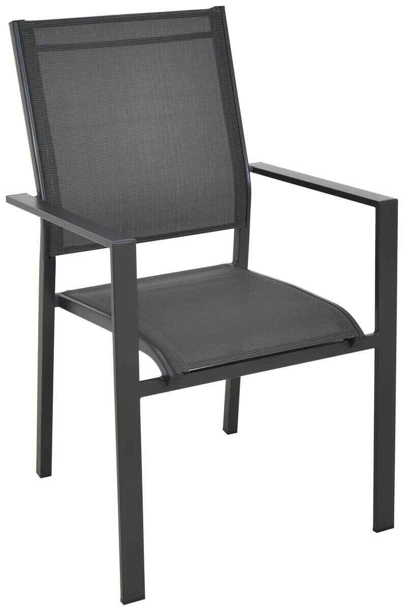 POCOline Stapelstuhl dunkelgrau Stahlrohr B/H/L: ca. 56x92x59 cm