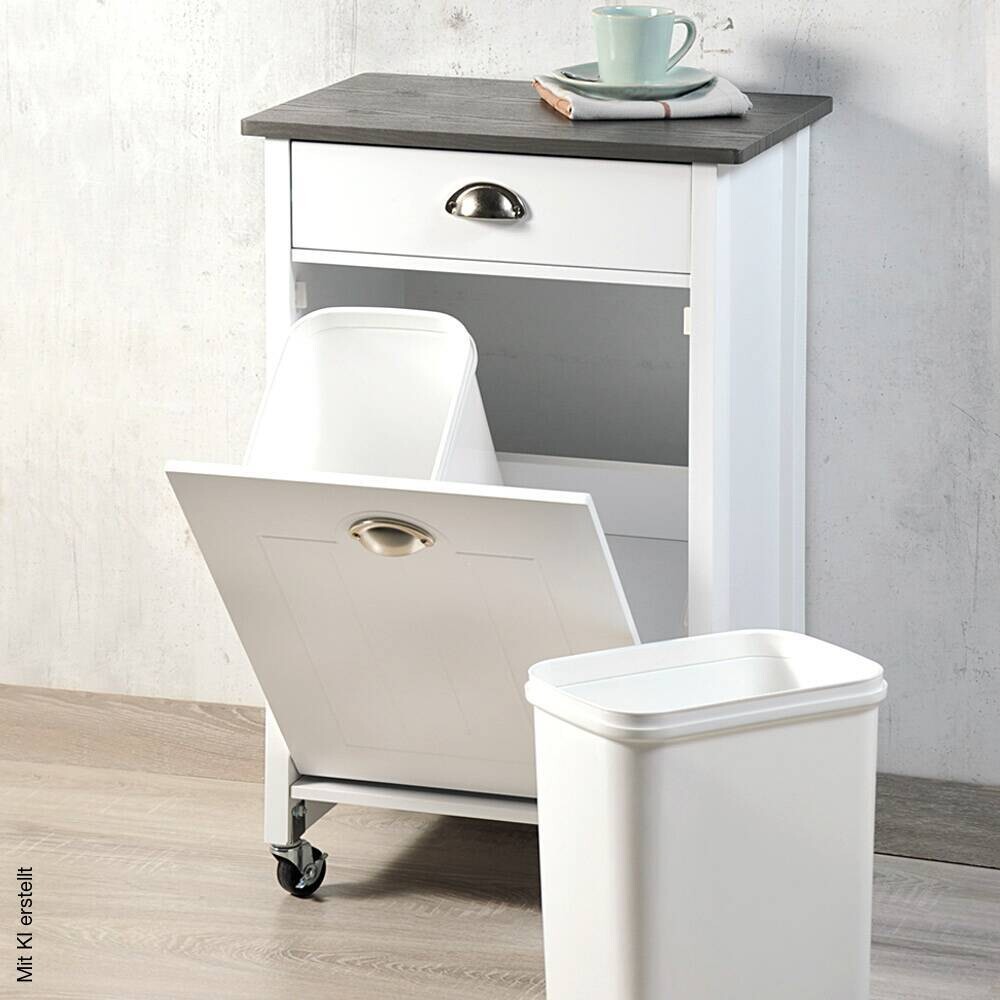 Kesper Küchenwagen weiß Spanplatte B/H/T: ca. 50x79x37 cm