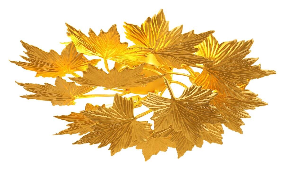 GLOBO LED-Wandleuchte NADURE gold Metall D: ca. 45 cm 4 Brennstellen