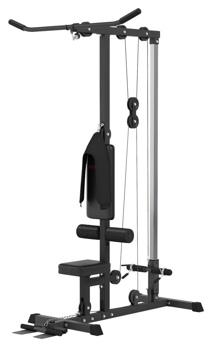 SPORTNOW Kraftstation schwarz Kunstleder B/H/L: ca. 108x197x140 cm