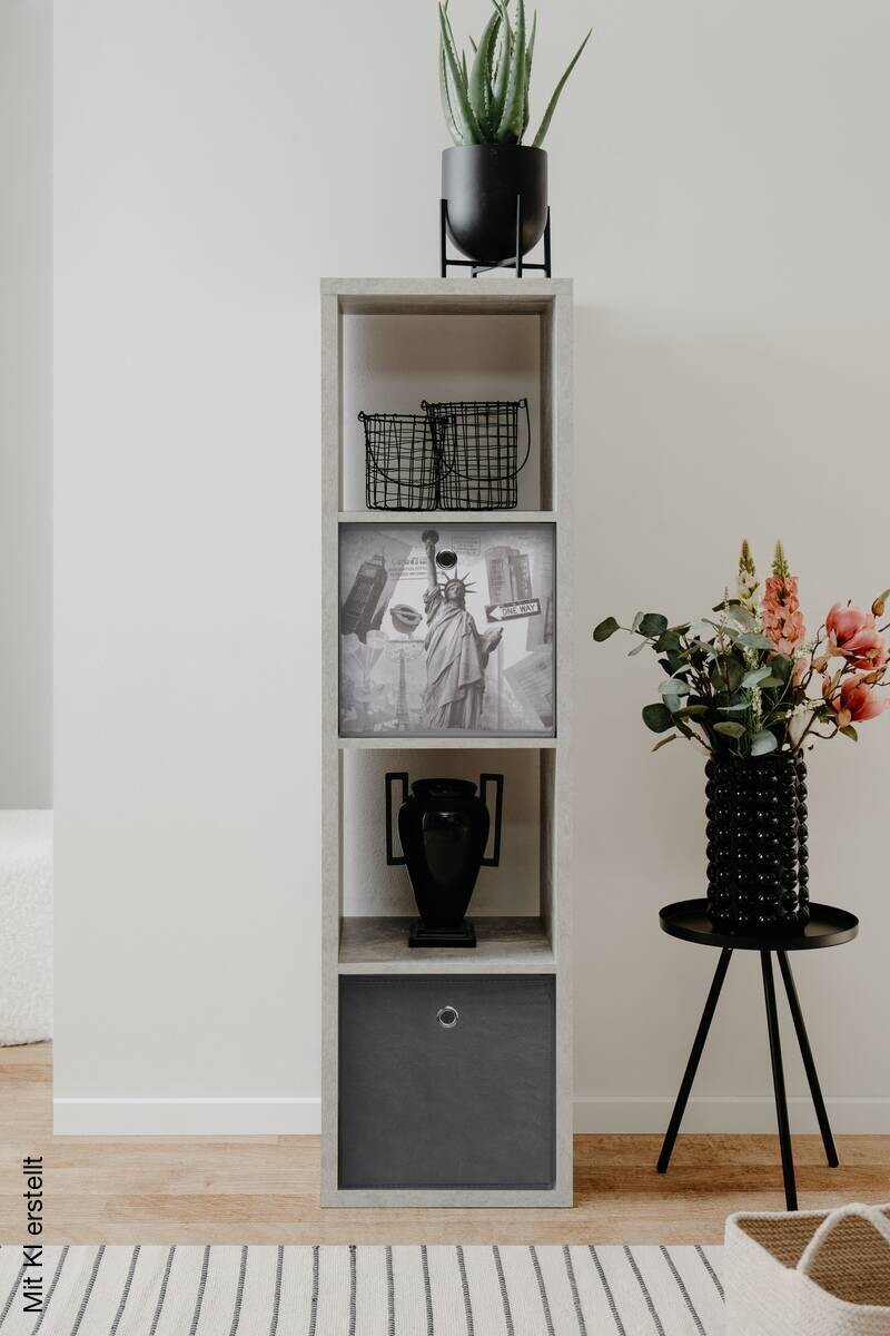 Raumteiler Max Beton Optik B/H/T: ca. 38x141x33 cm