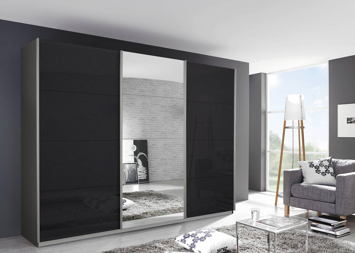 Schwebetürenschrank Kulmbach grau B/H/T: ca. 271x210x62 cm