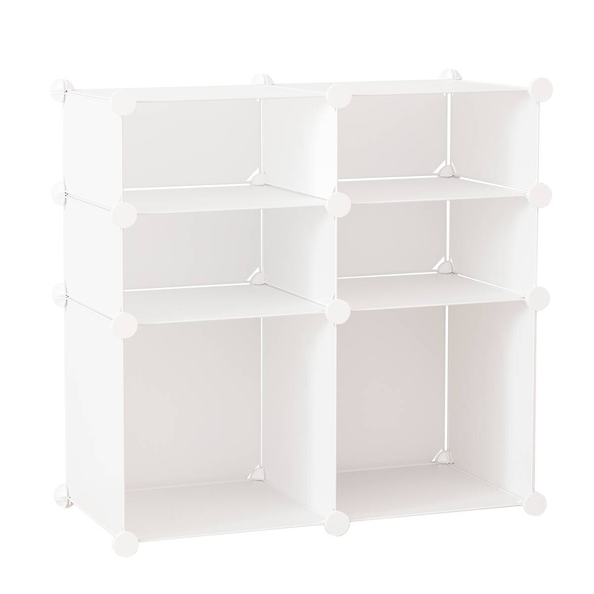 HOMCOM Schuhregal weiß Metall B/H/L: ca. 37x75x73 cm