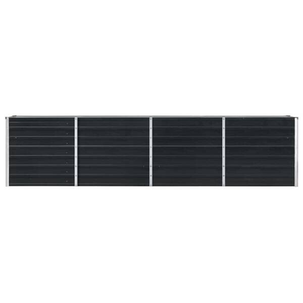 Hochbeet anthrazit Metall B/H/L: ca. 40x77x320 cm