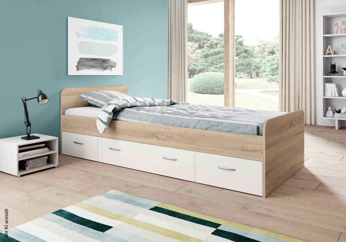 Jugendbett Eiche Sonoma Nachbildung