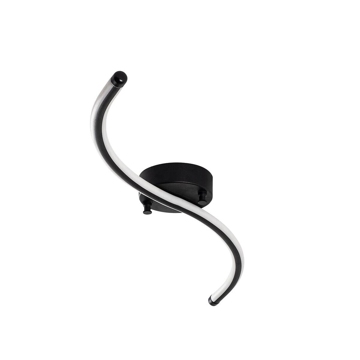 Opviq LED-Deckenleuchte schwarz Metall B/H/T: ca. 67x5x10 cm