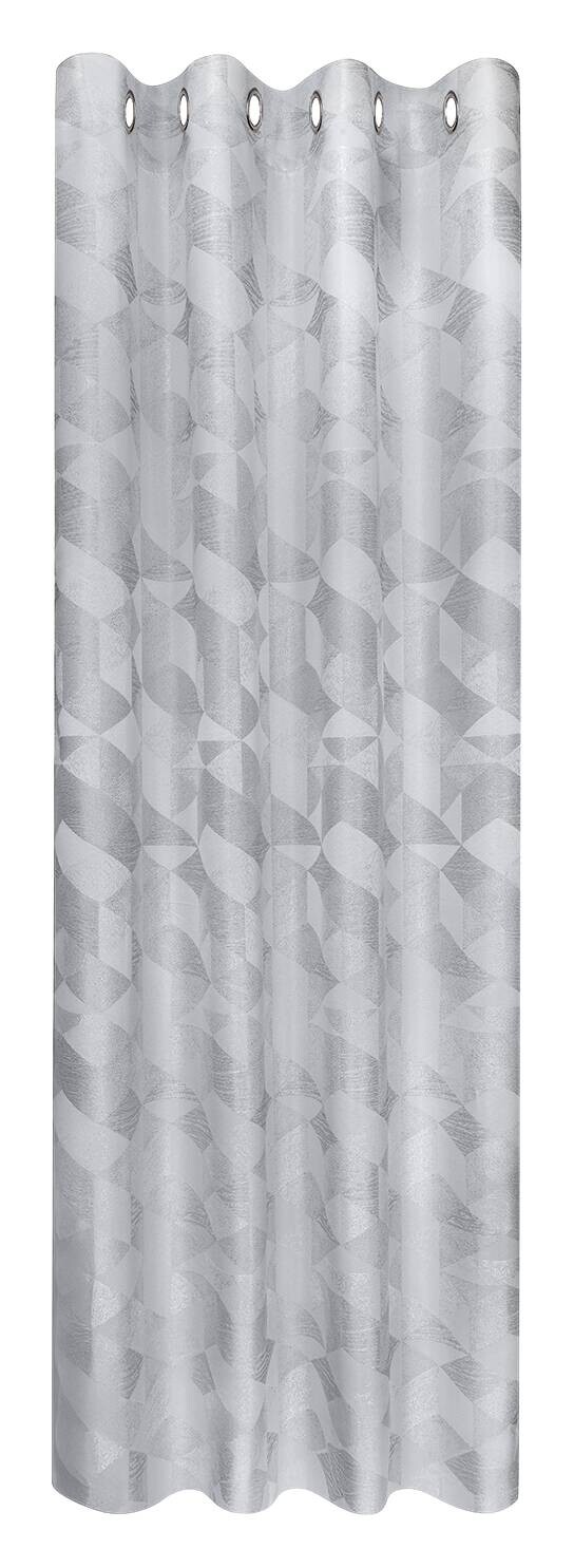 Ösenvorhang Chemnitz hellgrau B/L: ca. 140x245 cm