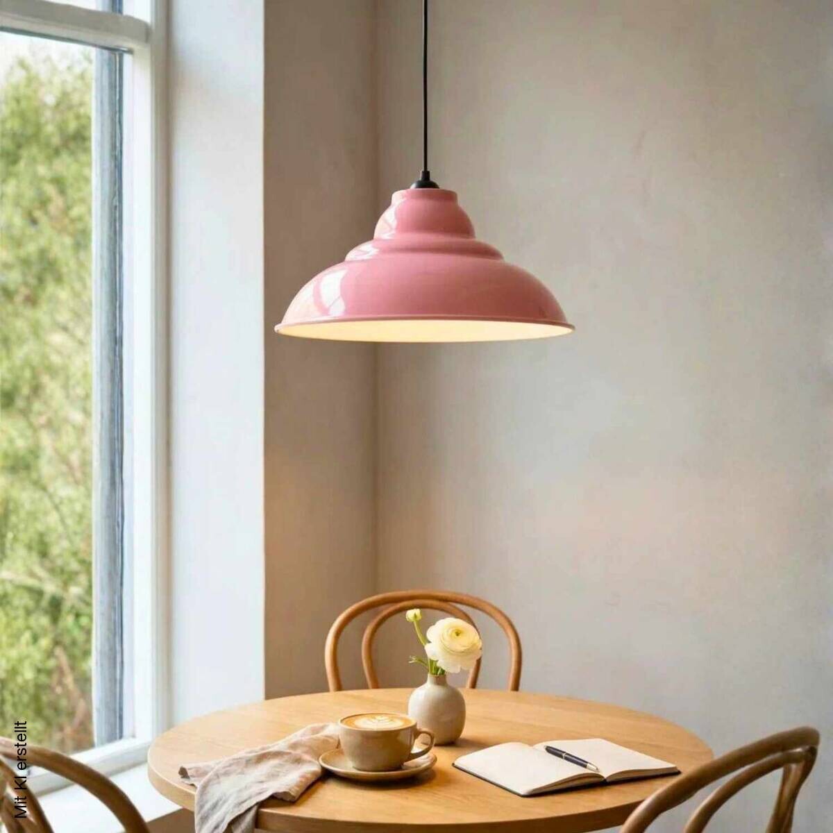 Opviq Pendelleuchte rosa B/H/T: ca. 31x100x31 cm E27 1 Brennstellen