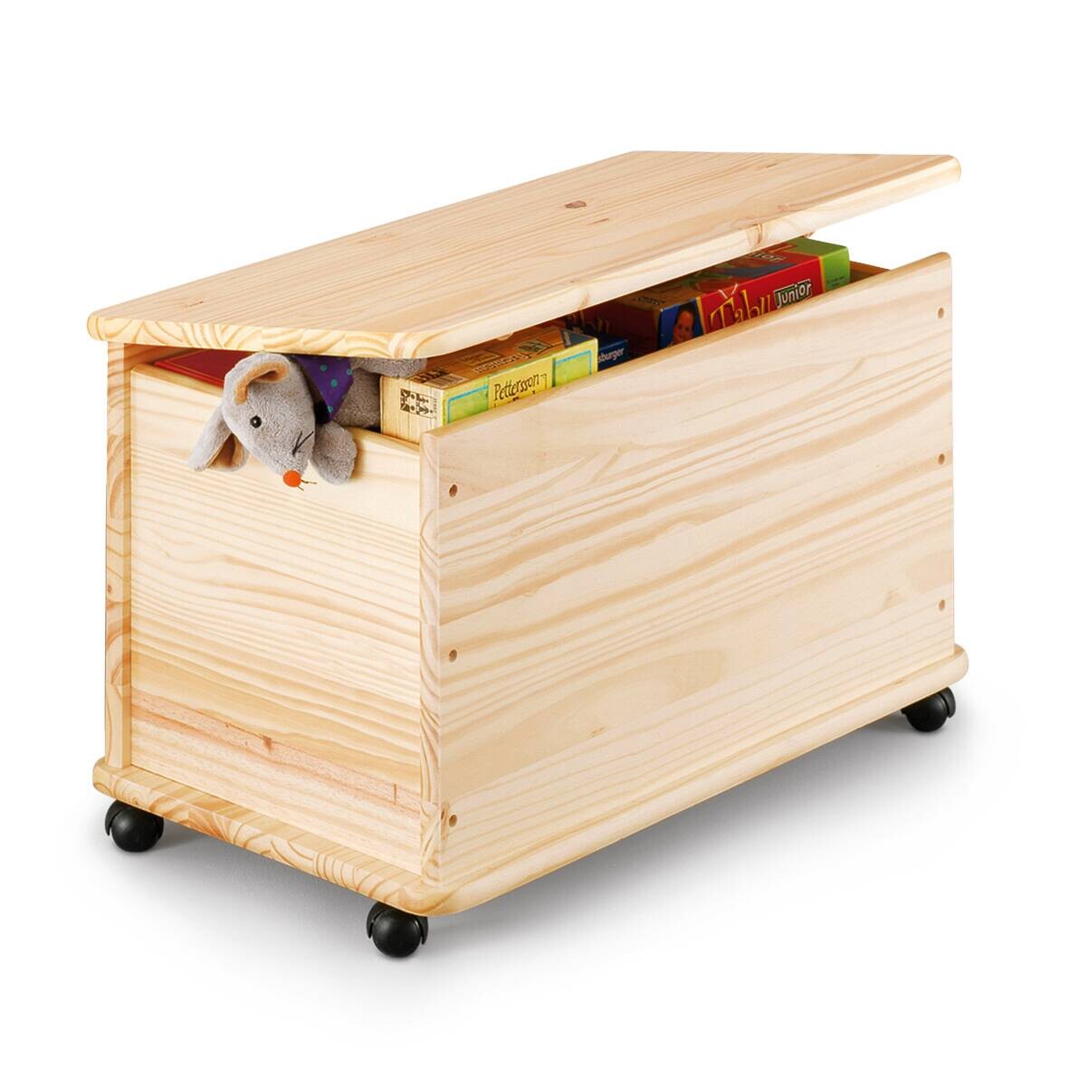 Zeller Aufbewahrungstruhe natur Kiefer B/H/L: ca. 40x45x73 cm