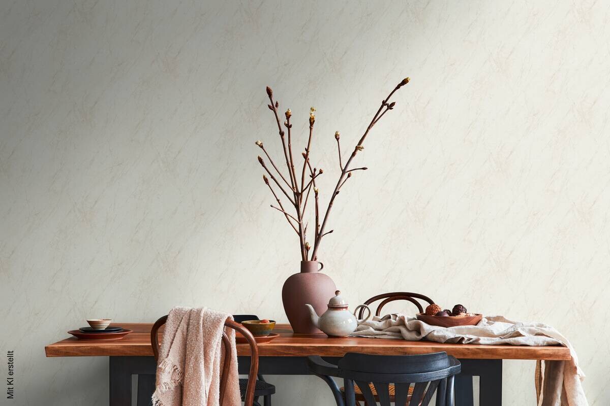 A.S.Creation Vliestapete grau creme B/H/D: ca. 53x1005x8 cm