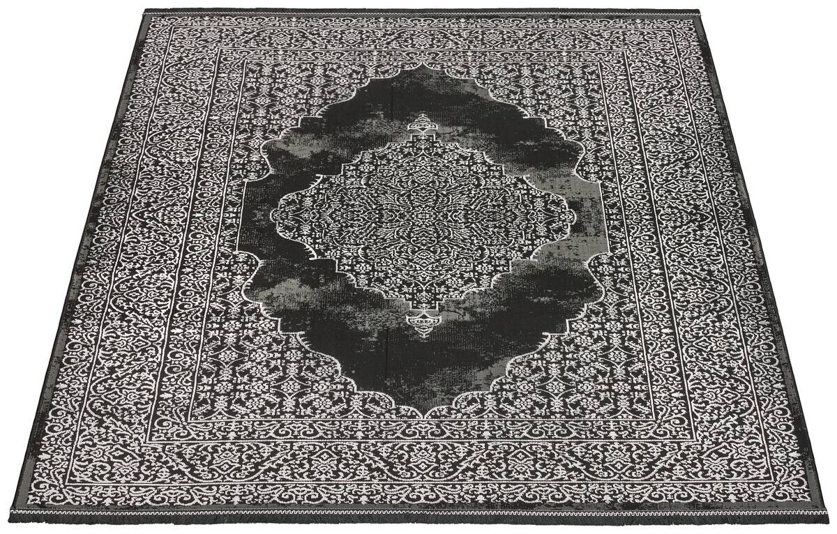 Webteppich Salsa schwarz B/L: ca. 80x300 cm