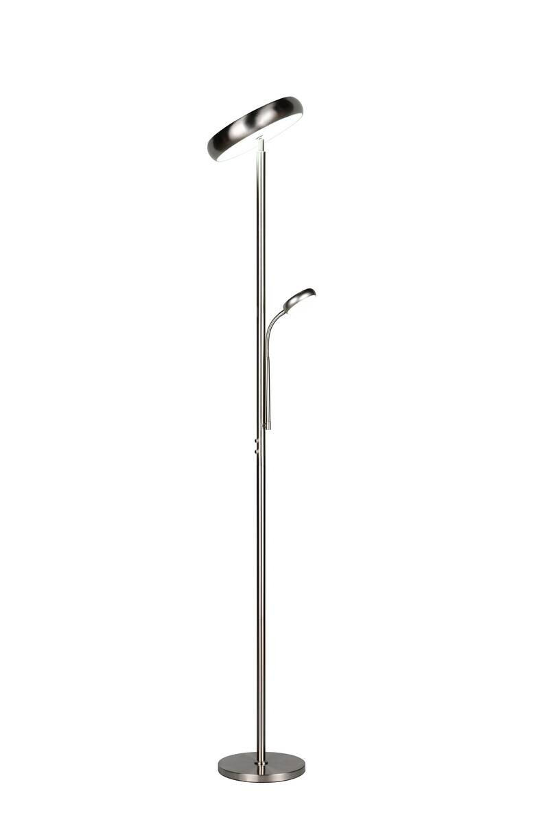 Reality Stehlampe Palermo nickel matt Metall H: ca. 183 cm 1 Brennstellen