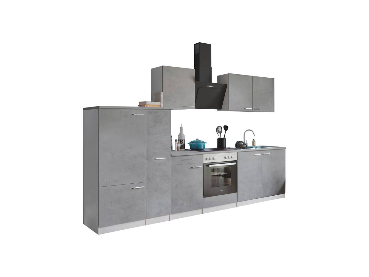 Respekta Küchenblock Malia Beton Optik B/H/T: ca. 300x200x60 cm