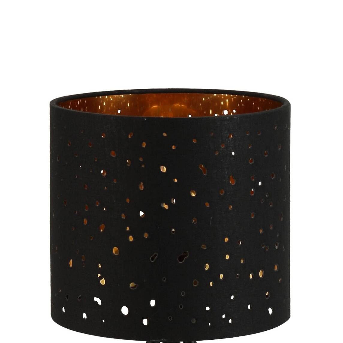 POCOline Tischleuchte Malaysia schwarz gold Metall H/D: ca. 35x17 cm null 1 Brennstellen