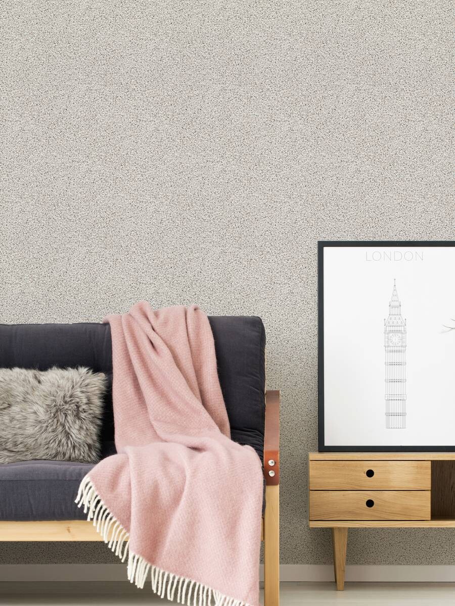 A.S.Creation Vliestapete Dekora Natur 6 Struktur weiß B/L: ca. 53x1005 cm