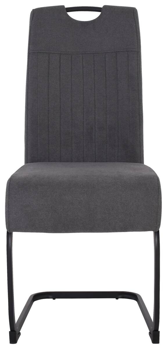 Schwingstuhl Margie dunkelgrau Microfaser B/H/T: ca. 46x104x61 cm