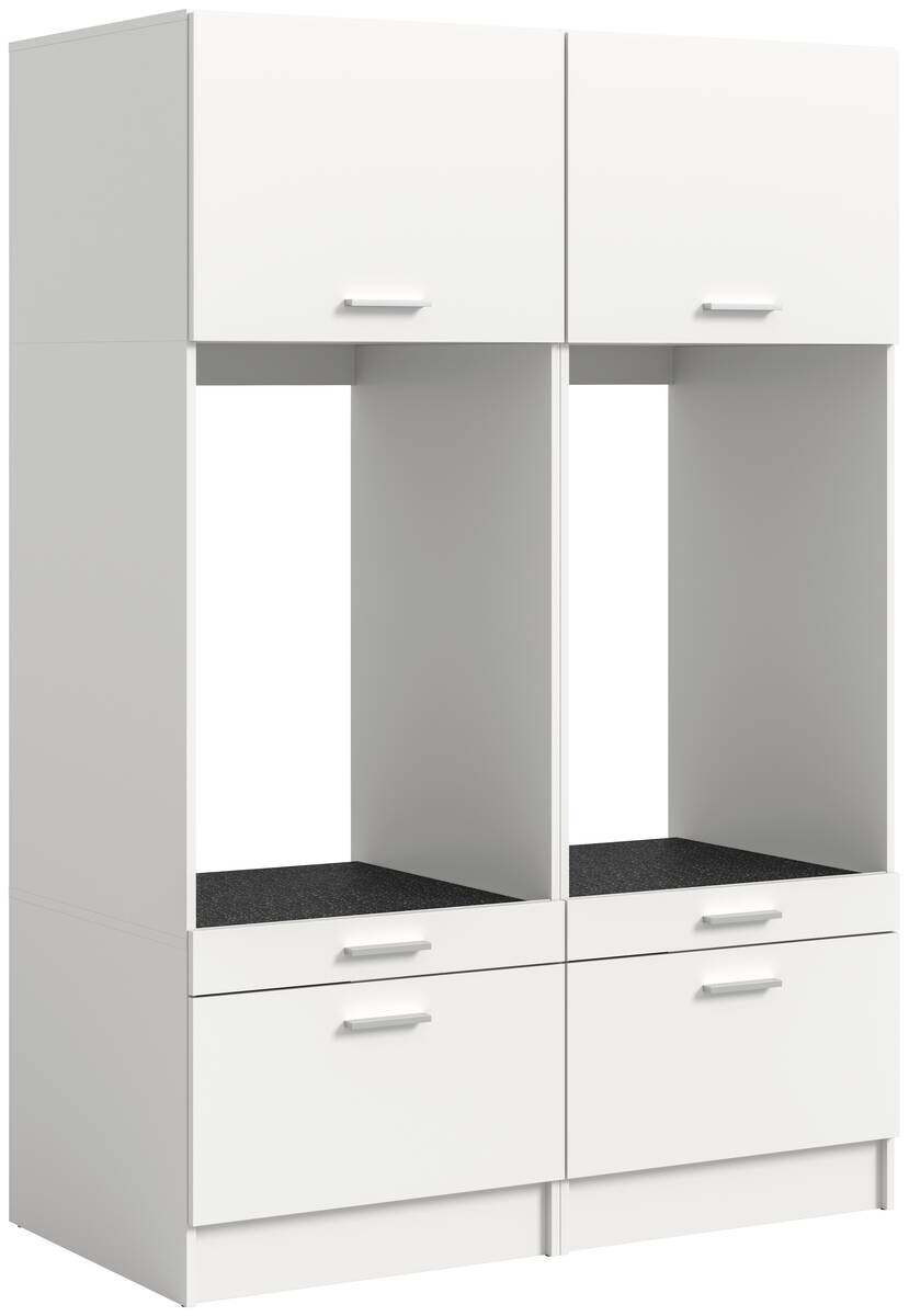 Waschmaschinenumbauschrank Free weiß B/H/T: ca. 133x195x68 cm