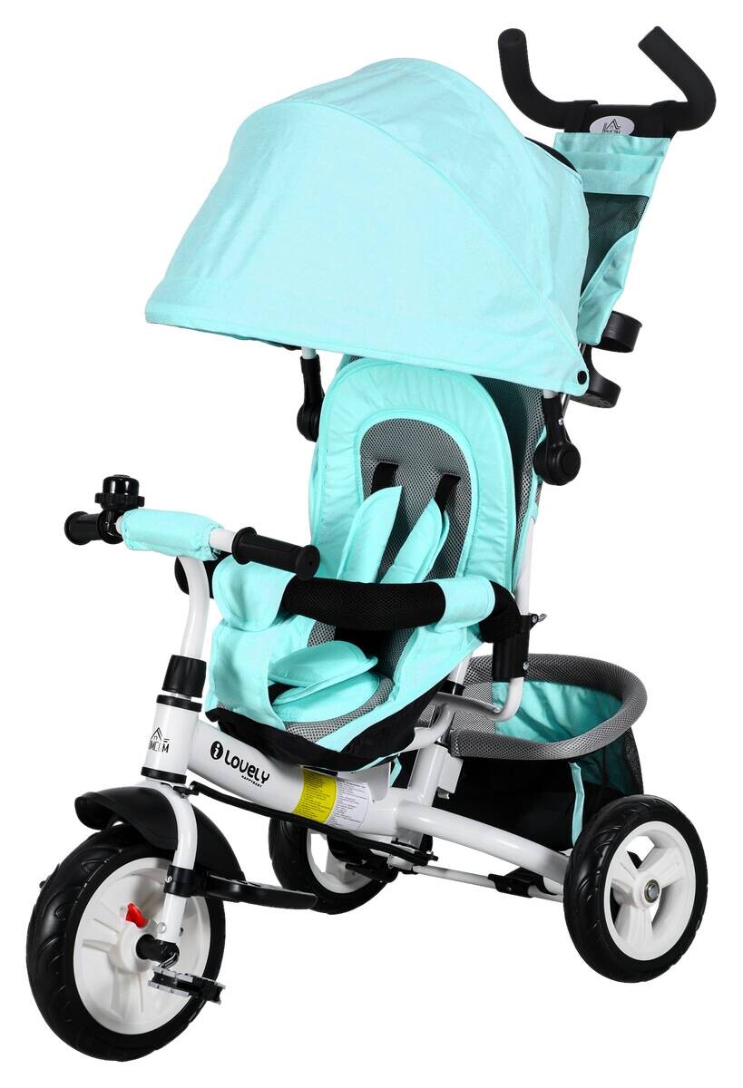 HOMCOM Kinderdreirad grün B/H/L: ca. 49x102x102 cm