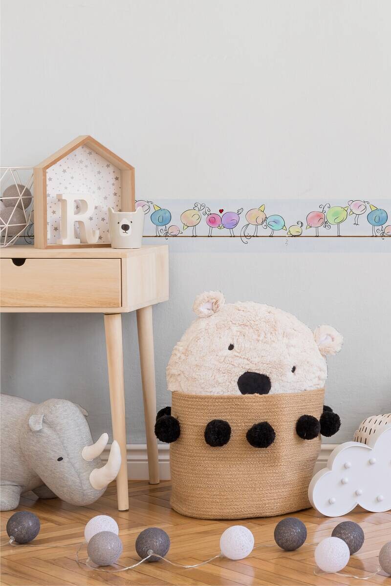 A.S.Creation Bordüre lila blau B/H/D: ca. 15,5x500x5,7 cm