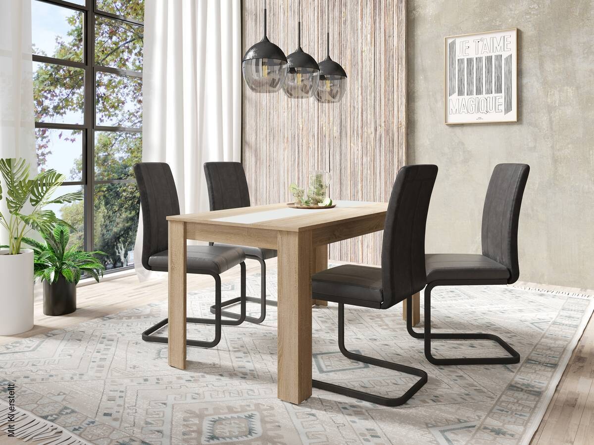 Tisch NORI Eiche Nachbildung B/H/T: ca. 140x75x80 cm