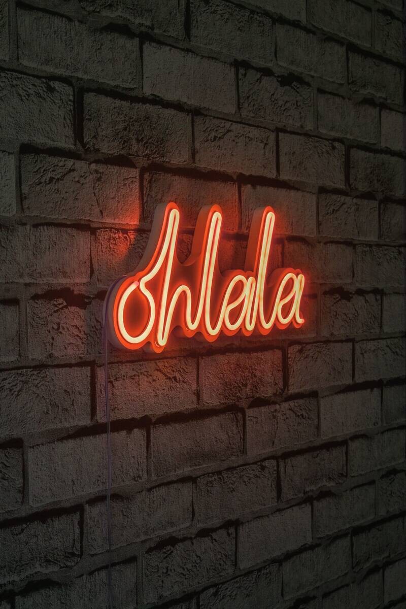 Opviq LED-Wandleuchte rot PVC B/H/T/L: ca. 36x15x2x36 cm