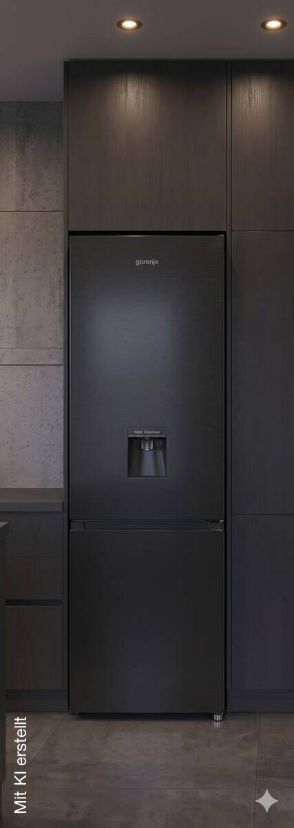 Gorenje Kühl-/Gefrierkombination RK418DPB4WDI schwarz B/H/T: ca. 55x180x55,7 cm