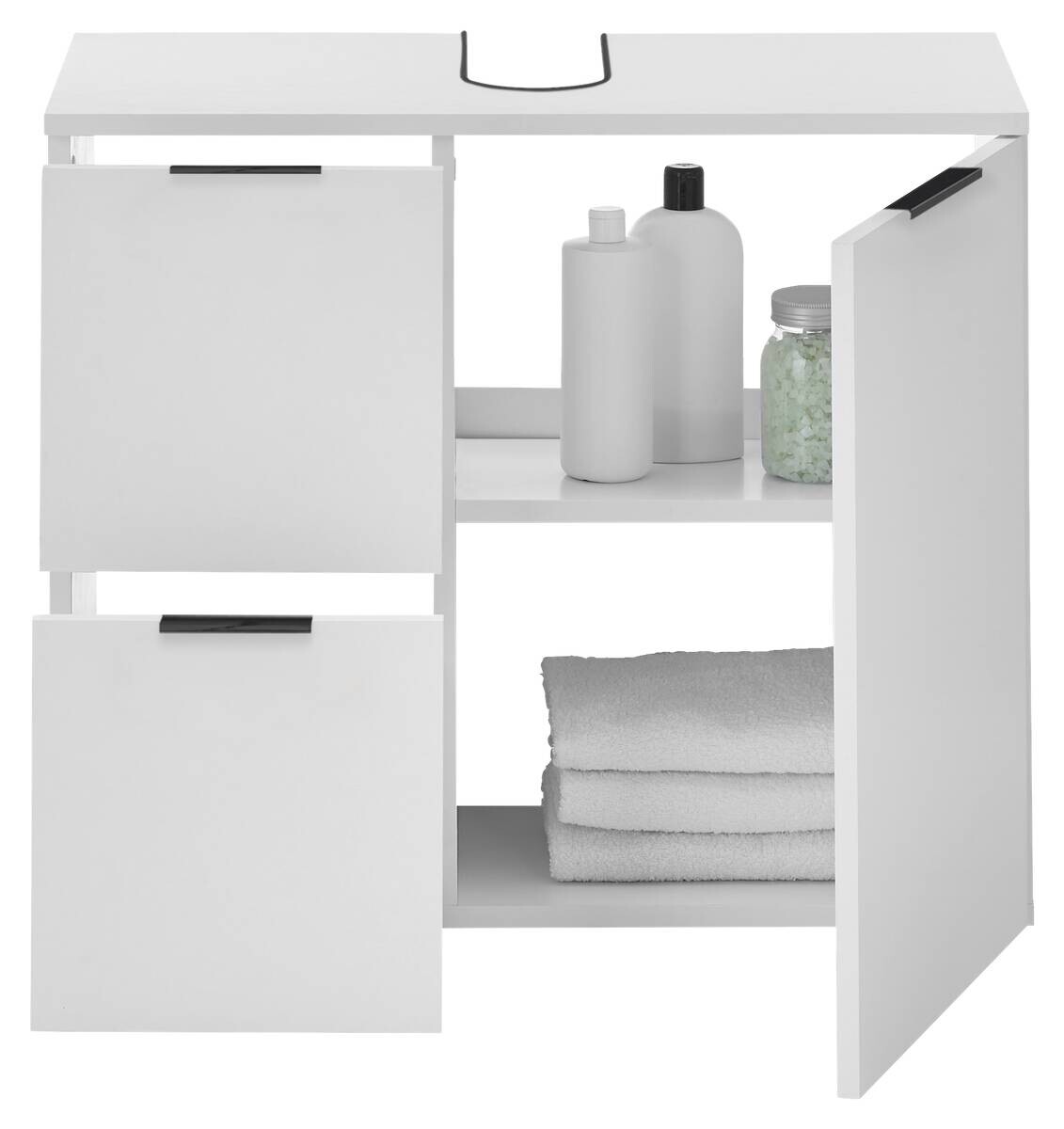 Waschbeckenunterschrank Porto weiß B/H/T: ca. 70x60x35 cm