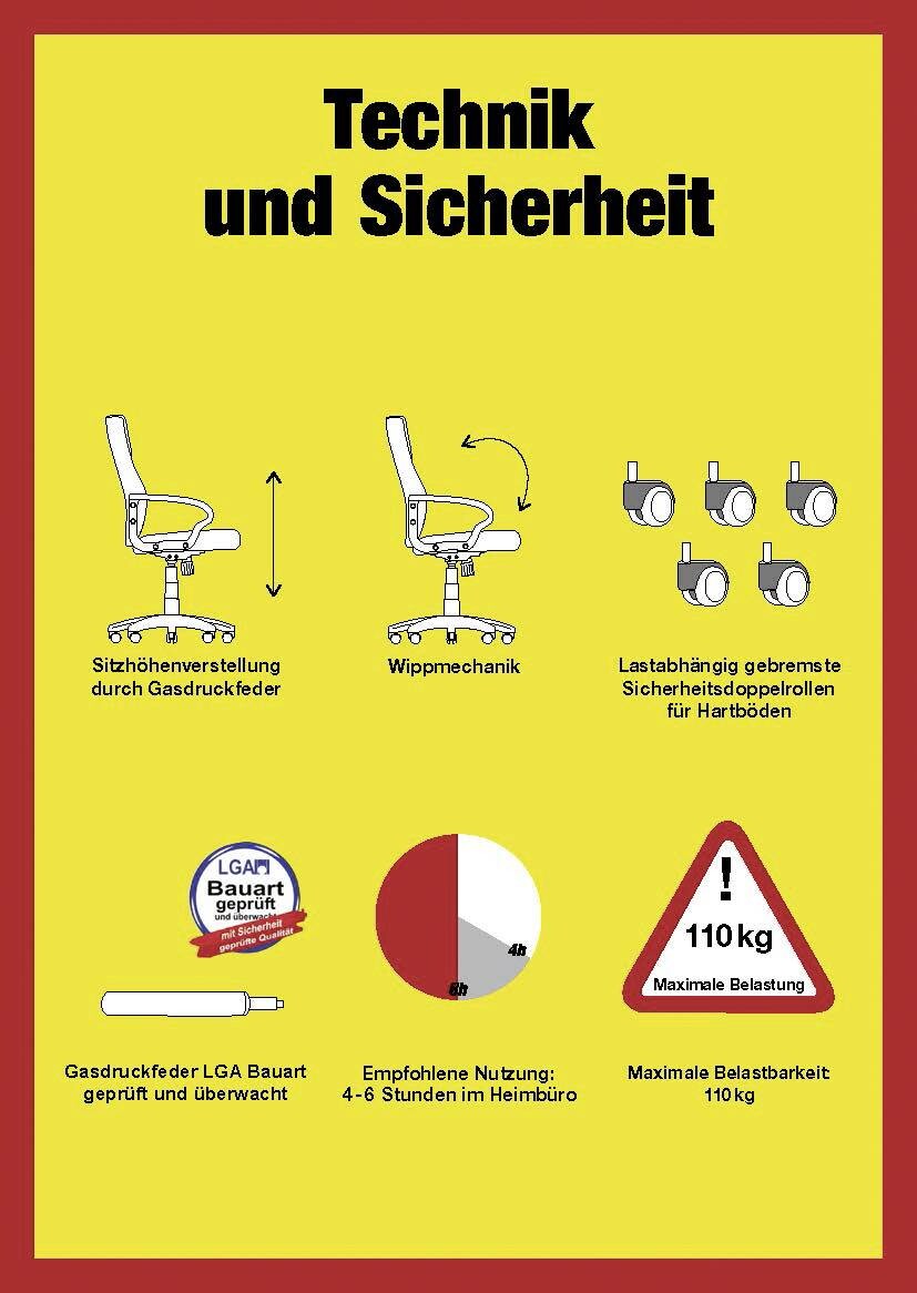 Gaming-Sessel Game Rocker schwarz rot