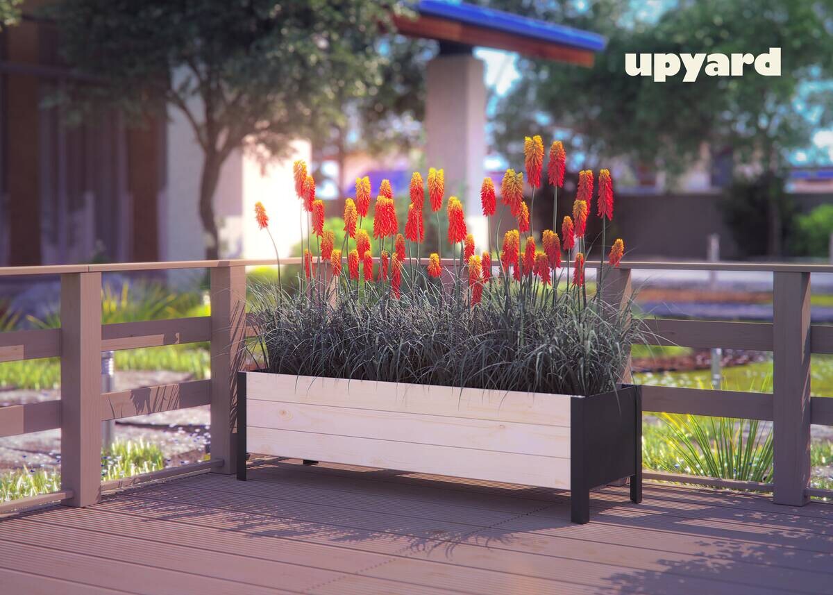 UPYARD Hochbeet MODERN natur Holz B/H/L: ca. 36x32x118 cm