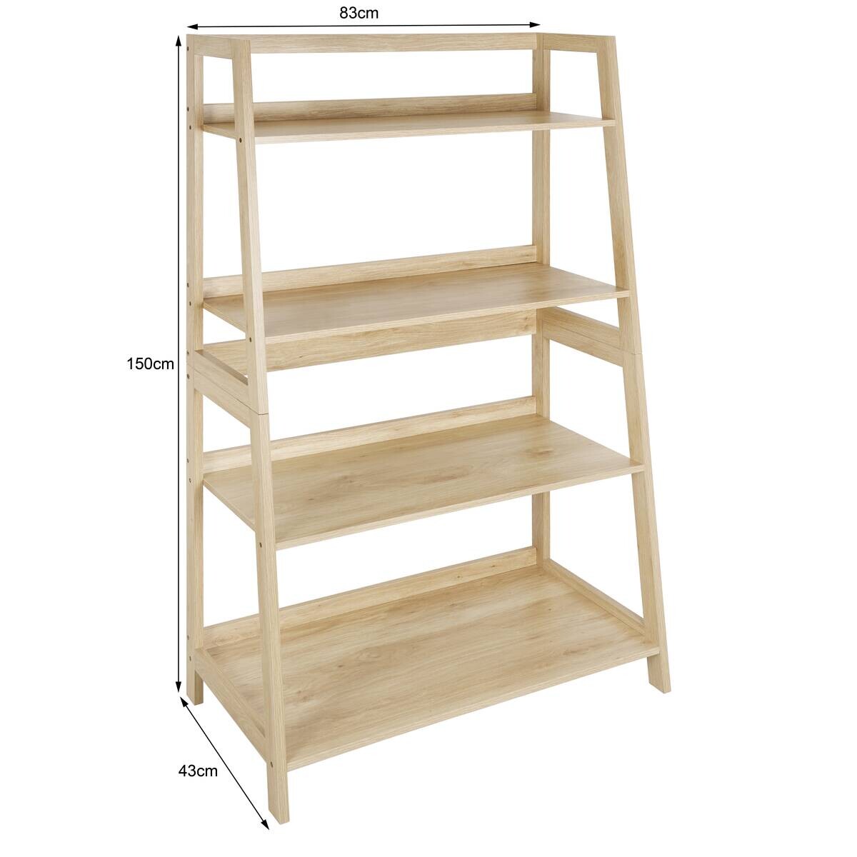 Standregal Mila natur B/H/T: ca. 83x150x43 cm