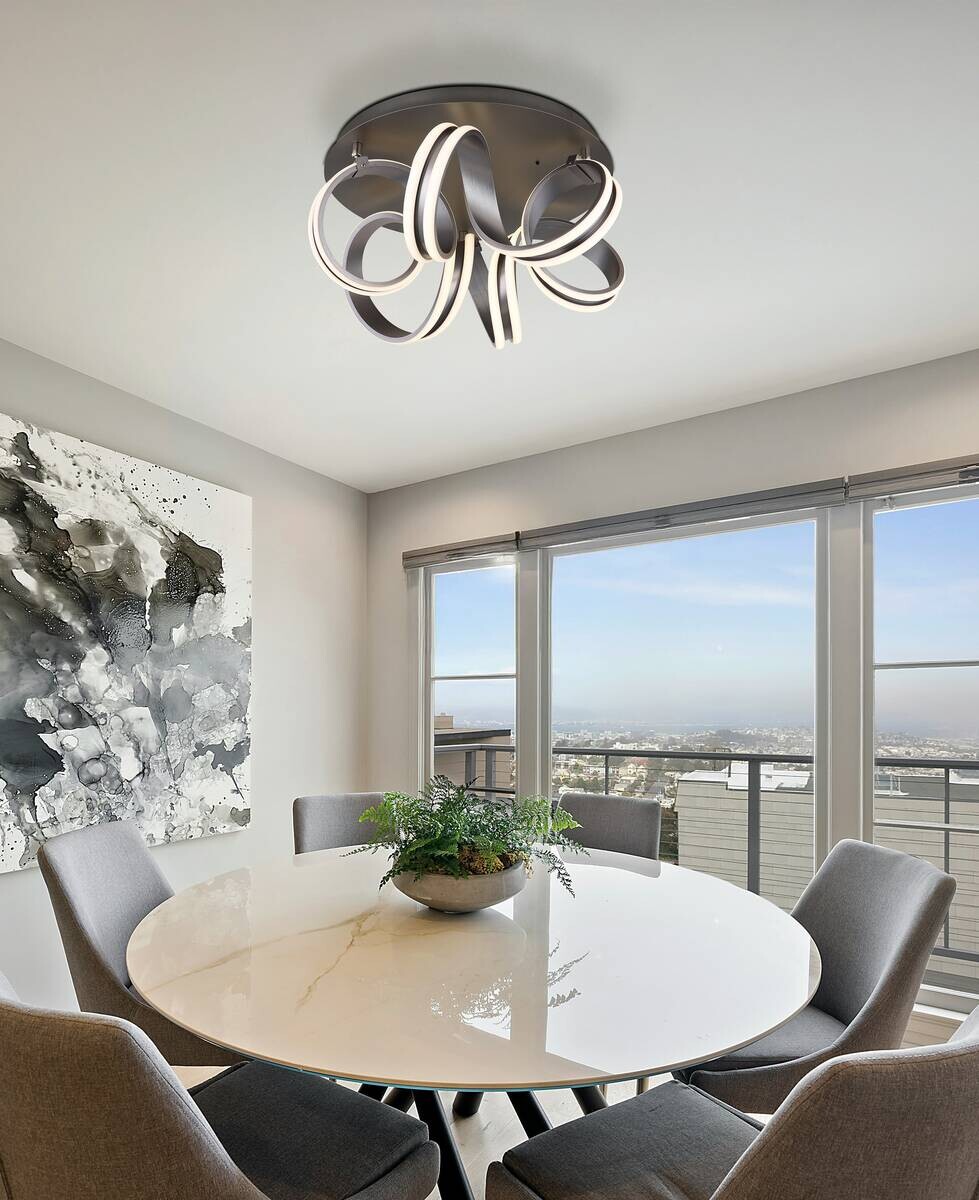 GLOBO Deckenleuchte dunkelgrau Opal Metall Aluminium H/D: ca. 25x54 cm 1 Brennstellen