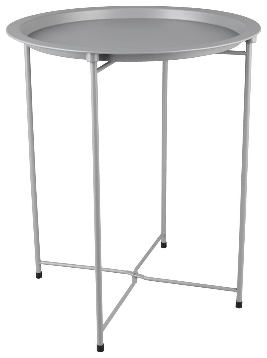 Beistelltisch Caro grau H/D: ca. 51x43 cm