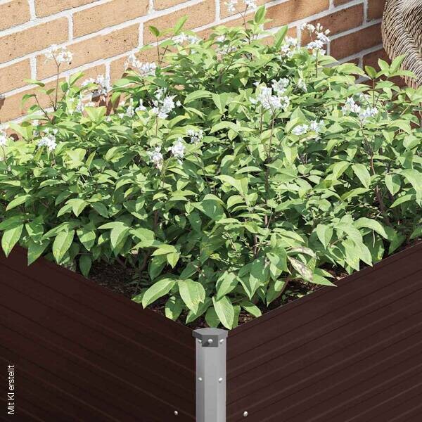 Hochbeet braun Stahl B/H/L: ca. 100x77x100 cm