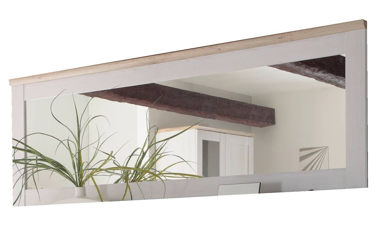 Wandspiegel Romance weiß Sibiu Lärche Nachbildung Holzoptik San-Remo Nachbildung B/H/T: ca. 186x63x4 cm