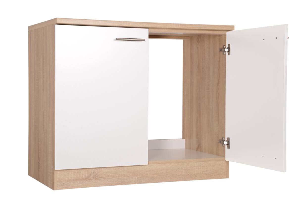 Spülenunterschrank Merle weiß B/H/T: ca. 100x85x60 cm
