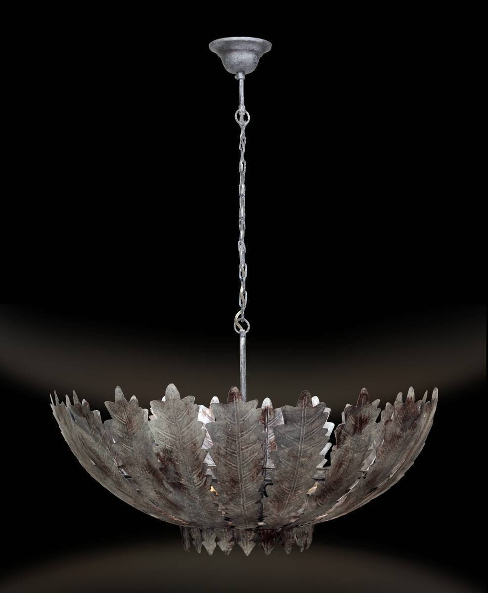 Kayoom Pendelleuchte Autumn Leaves Small silber Eisen B/H/L: ca. 48x23x48 cm E27 1 Brennstellen