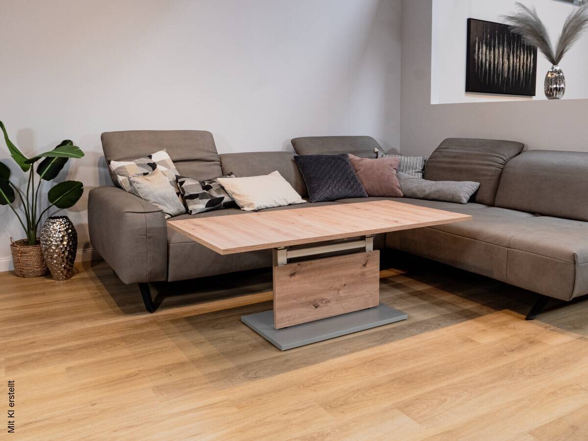 Couchtisch Eiche Nachbildung B/H/T: ca. 63x54x110 cm