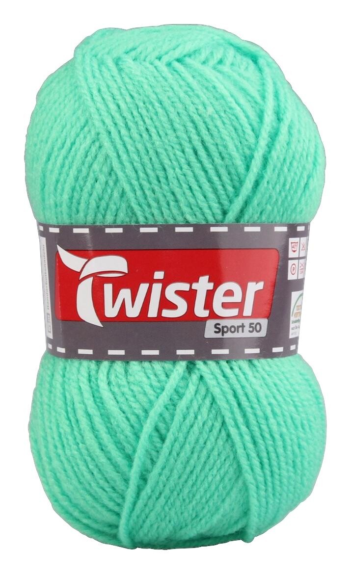 Twister Handstrickgarn Twister Sport uni grün 100% Polyacryl L: ca. 15000 cm