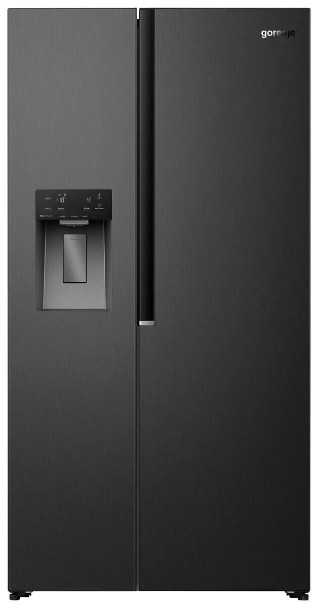 Gorenje Side-by-Side NRS9E6BX EEK: E Spektrum: A bis G Kühlen: 347 Gefrieren: 181 40dB schwarz B/H/T: ca. 91,1x178,6x61,5 cm