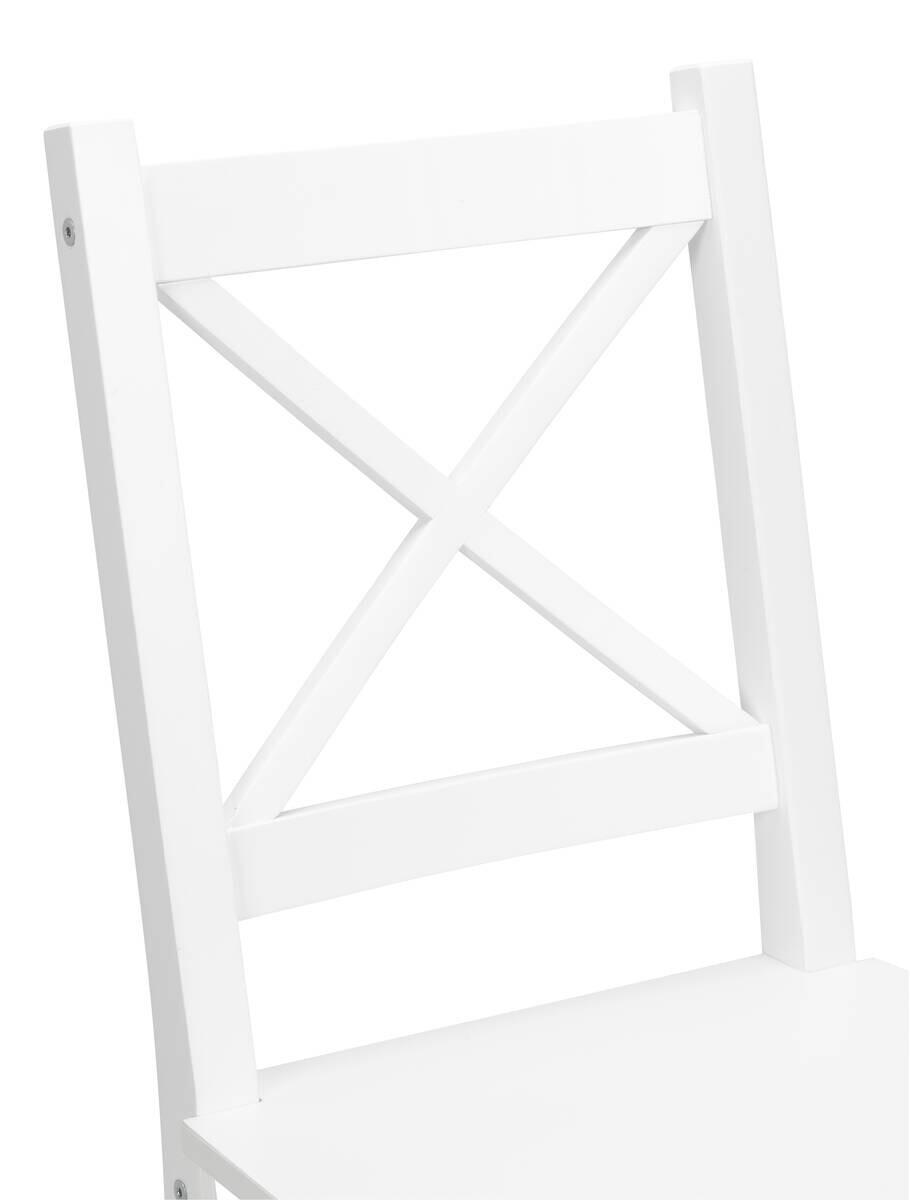 Tischgruppe Hanna weiß Holz B/H/T: ca. 118x73x75 cm