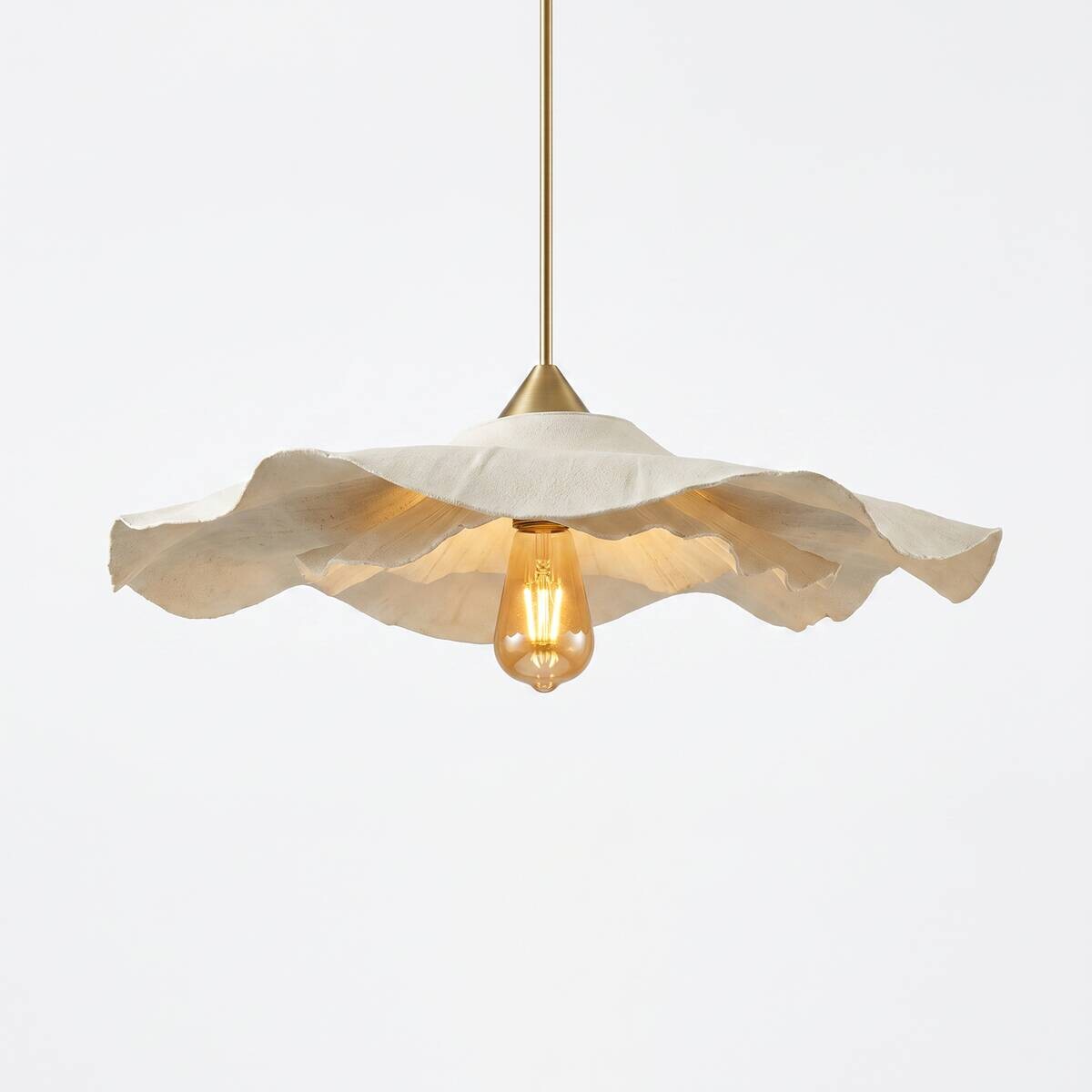 Opviq Pendelleuchte weiß Kunststoff B/H/T/L/D: ca. 58x80x58x58x58 cm E27 1 Brennstellen