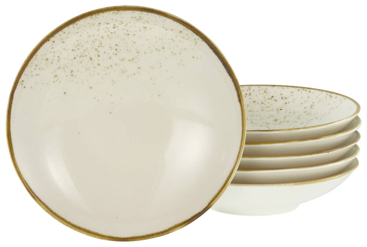 CreaTable Tellerset Nature Collection creme Steinzeug