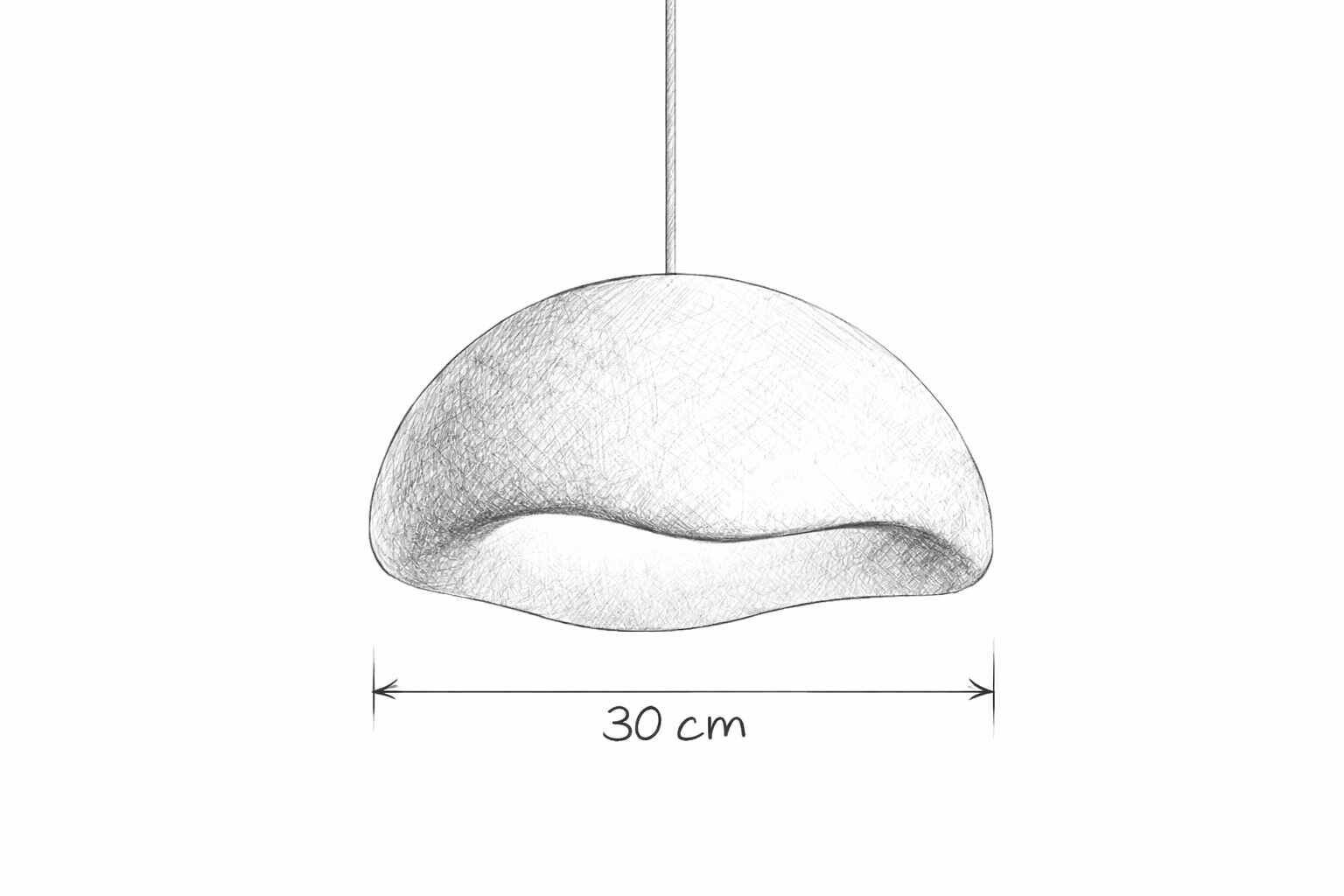 Pendelleuchte creme Kunststoff B/H/L/D: ca. 29x120x29x29 cm E27 3 Brennstellen