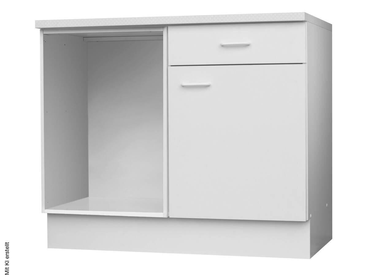 Eckunterschrank weiß matt B/H/T: ca. 110x85x60 cm
