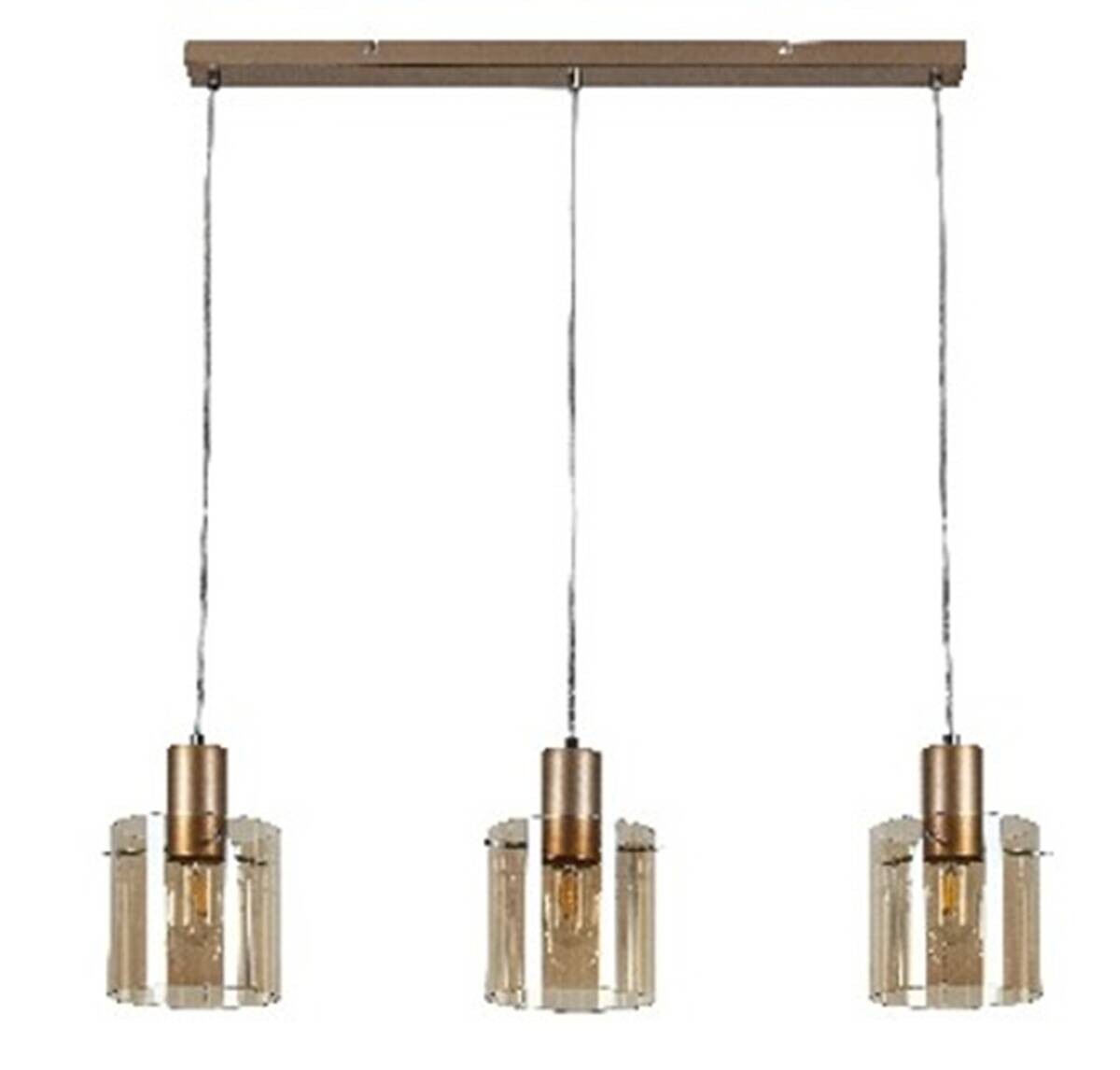 Nolo Pendelleuchte Cappuccino Metall E27 3 Brennstellen