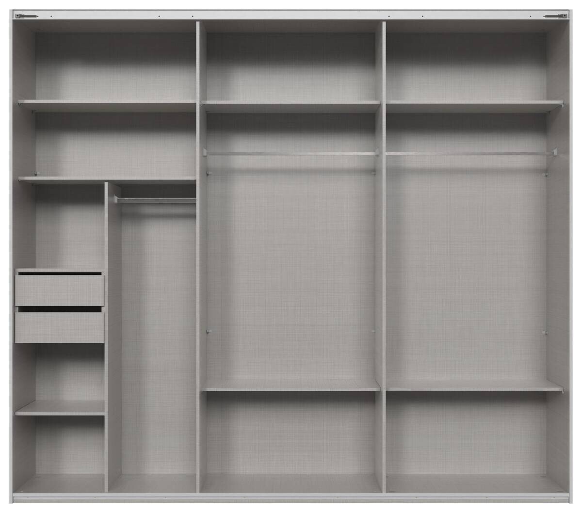 Schwebetürenschrank Rinteln Sahara grau B/H/T: ca. 270x208x65 cm