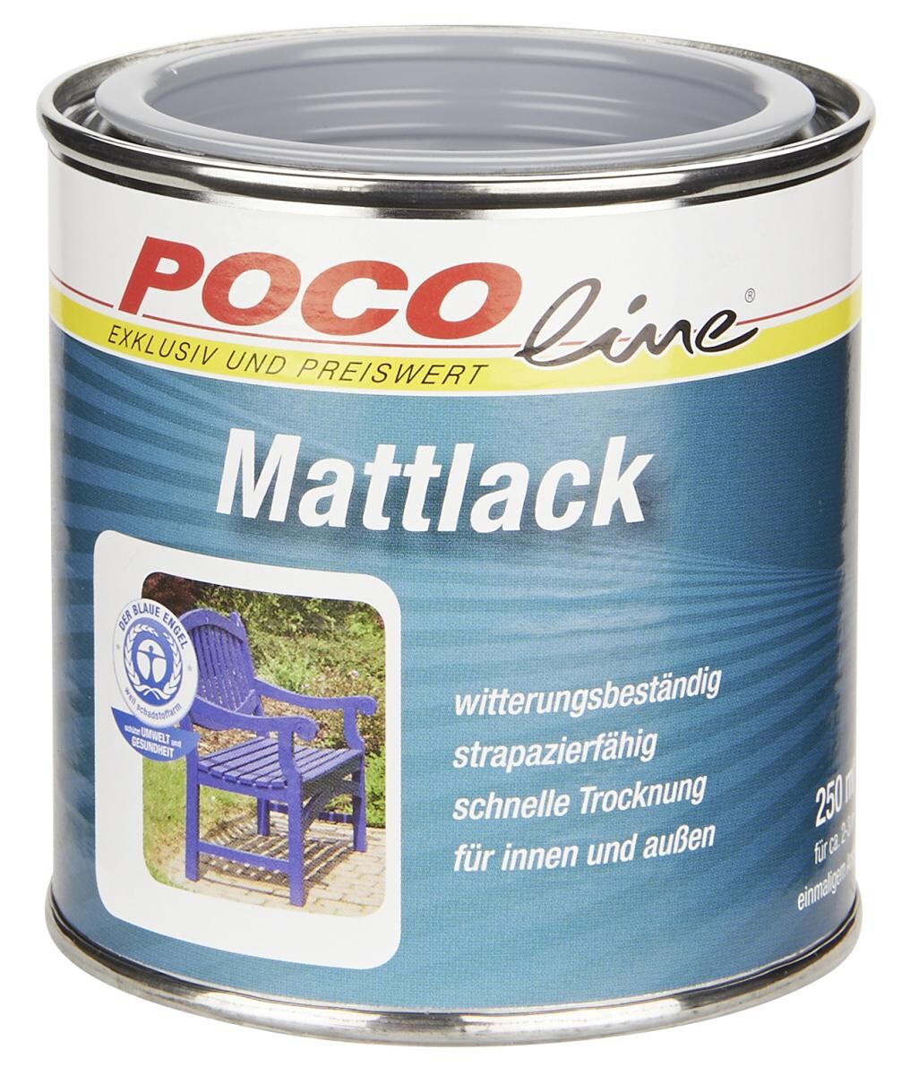 POCOline Acyl Buntlack Silbergrau seidenmatt ca. 0,25 l